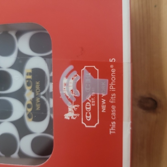 Vintage Coach Black & White Signature iPhone 5 Phone Case NWT NIB - Picture 6 of 6